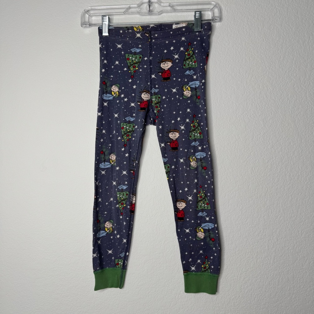 Hanna Andersson Peanuts Charlie‎ Brown Christmas Pajama Pants Kids 110cm 5